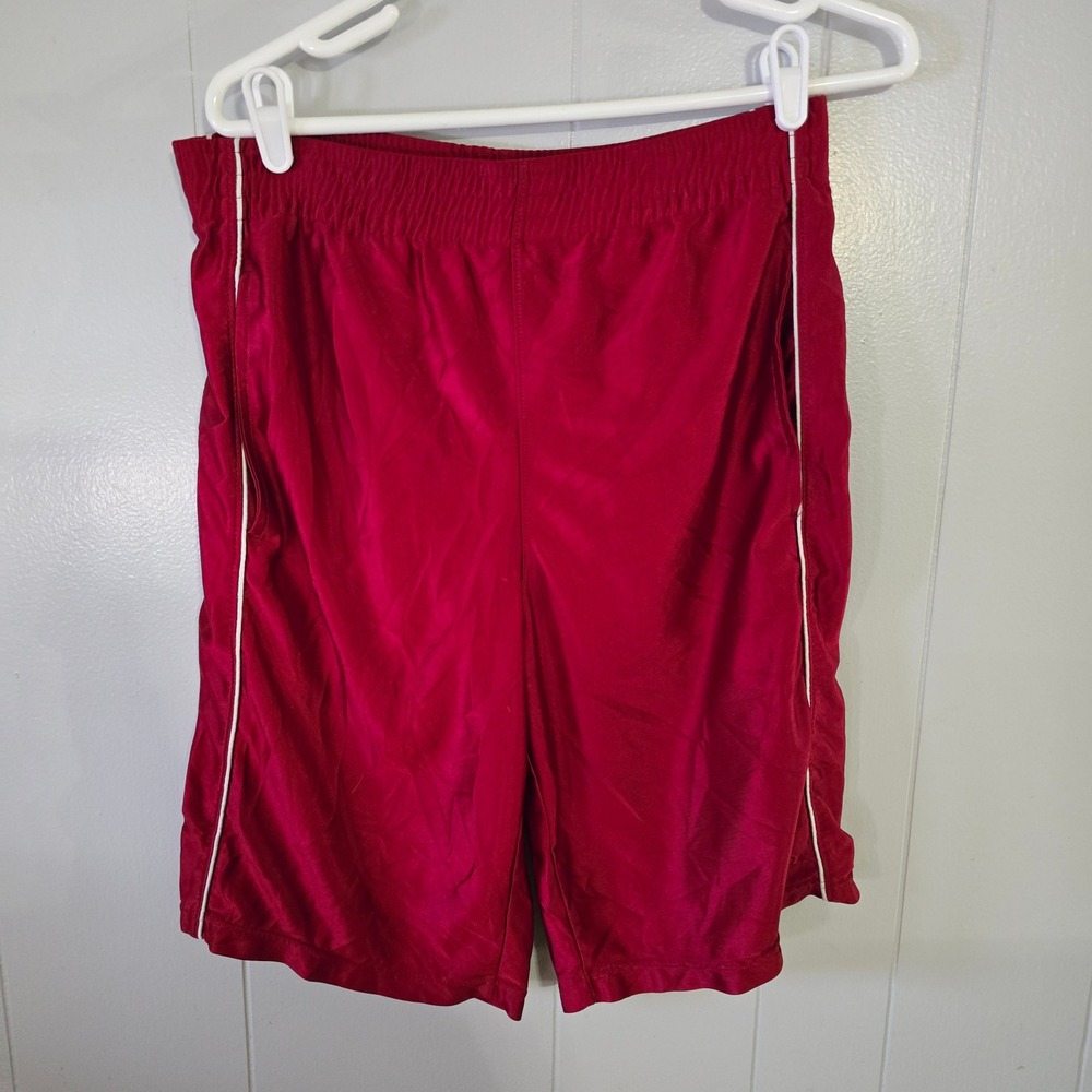 C9 by Champion Basketball Shorts‎ Mens Small Red White Piping Athletic Training